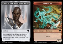 Emblem - Teferi, Temporal Archmage (53) // Elemental (24) Token